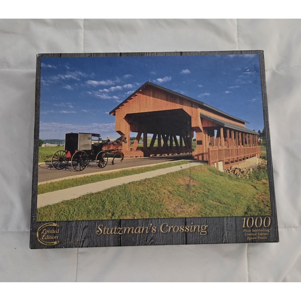 Amish Country 1000‎ Piece Puzzle STUTZMAN'S CROSSING Doyle Yoder Limited Edition